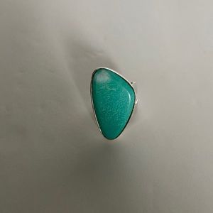 Vintage Jay King DTR Turquoise and Silver Ring